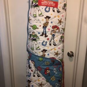 💙 Toy Story Full/Queen Quilted Blanket - Reversible 💙 Disney 💙 Pixar